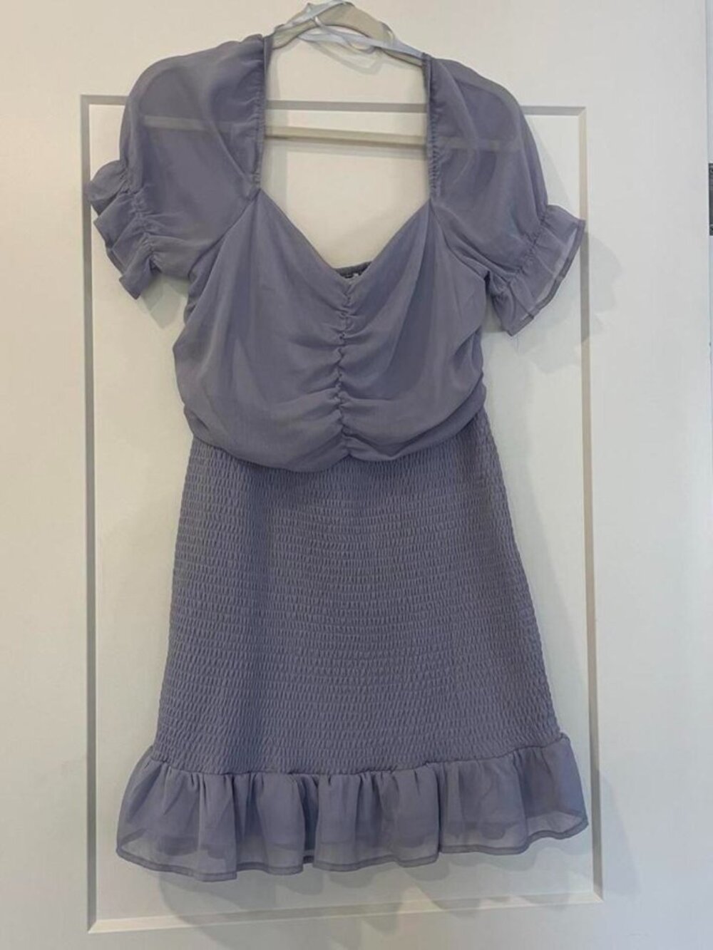 Light Blue Ruffle Dress